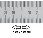 HORIZONTAL FLEXIBLE RULE MIDDLE ZERO 300 MM SECTION 13x0,5 MM<BR>REF : RGH96-C0300B0M0